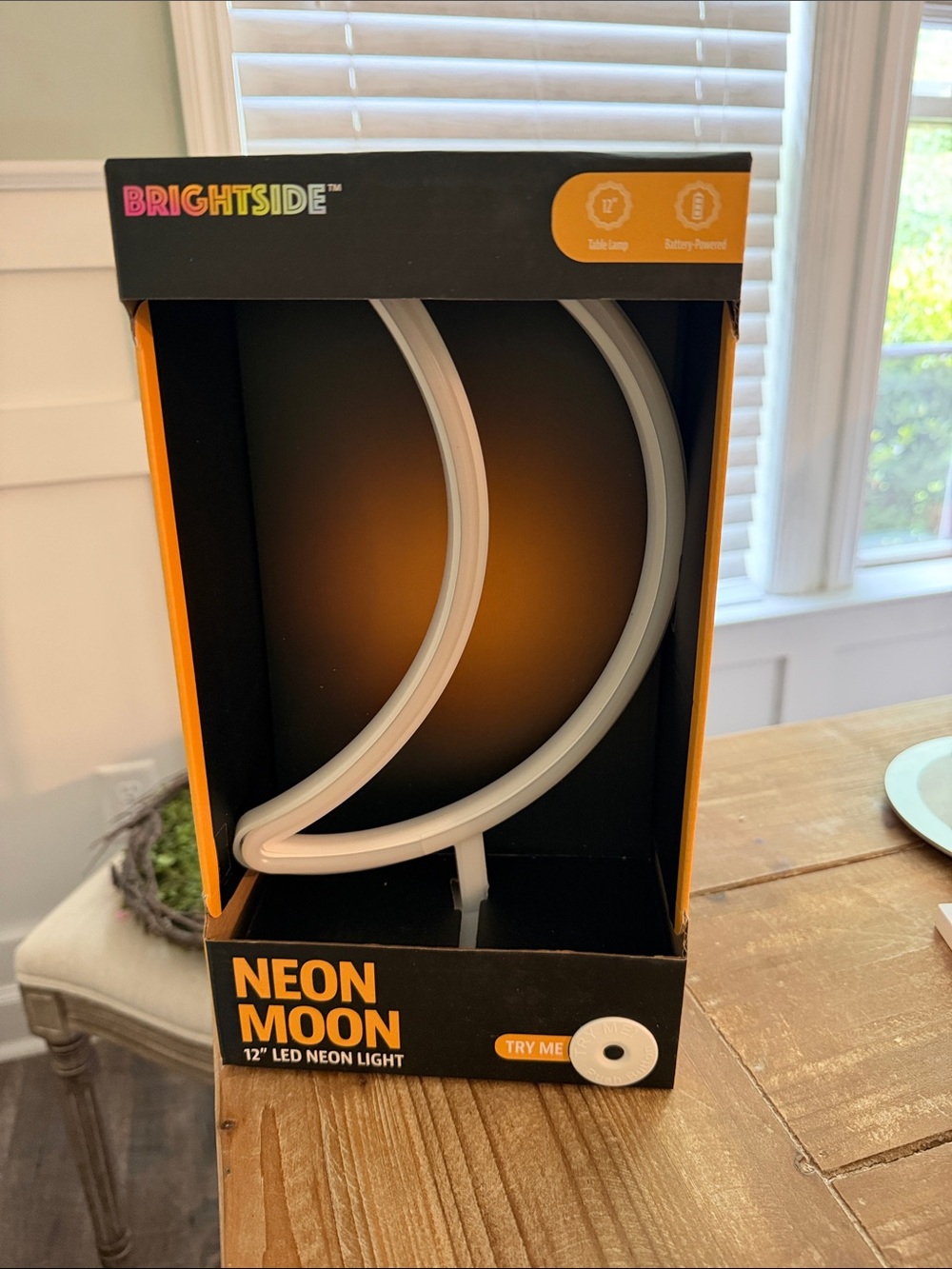 Brightside Neon Moon 12" LED Neon Light